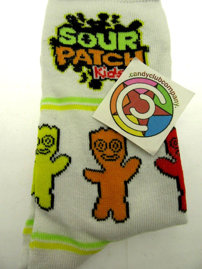 One Pair of Sour Patch Kids Crew Socks for Men Shoe Sizes 6 - 12