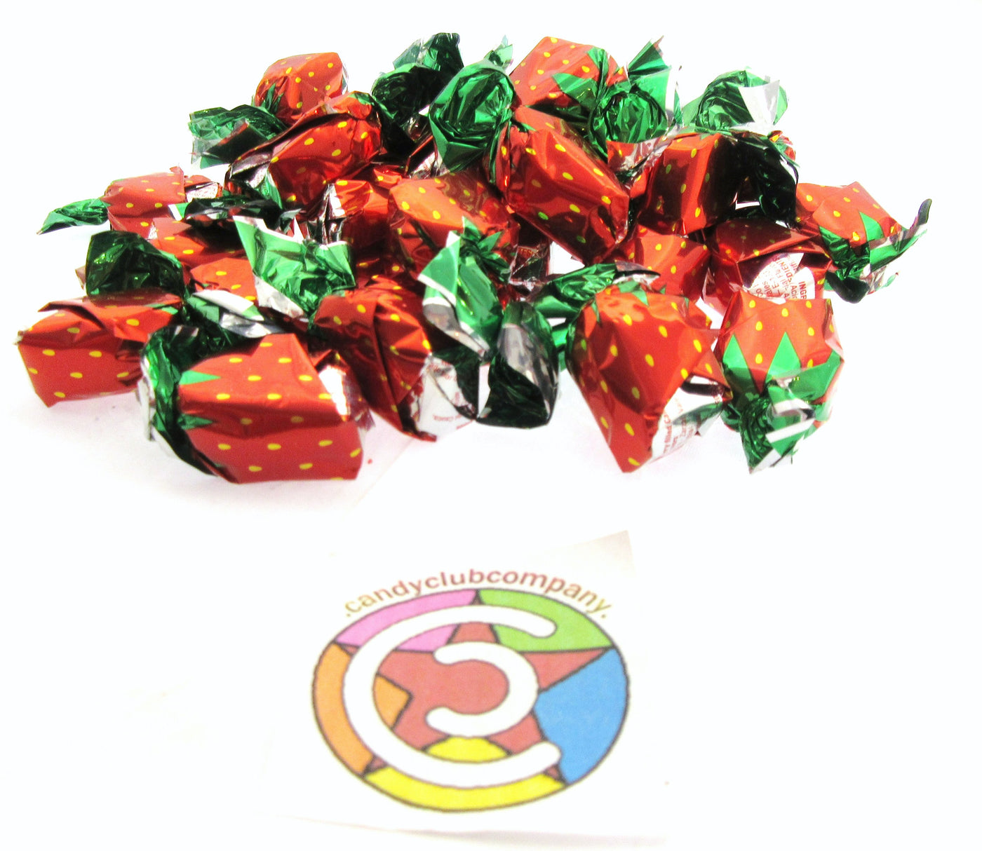 Coastal Bay Strawberry Strawbarry Filled Hard Candy Candies Sweets Half Pound