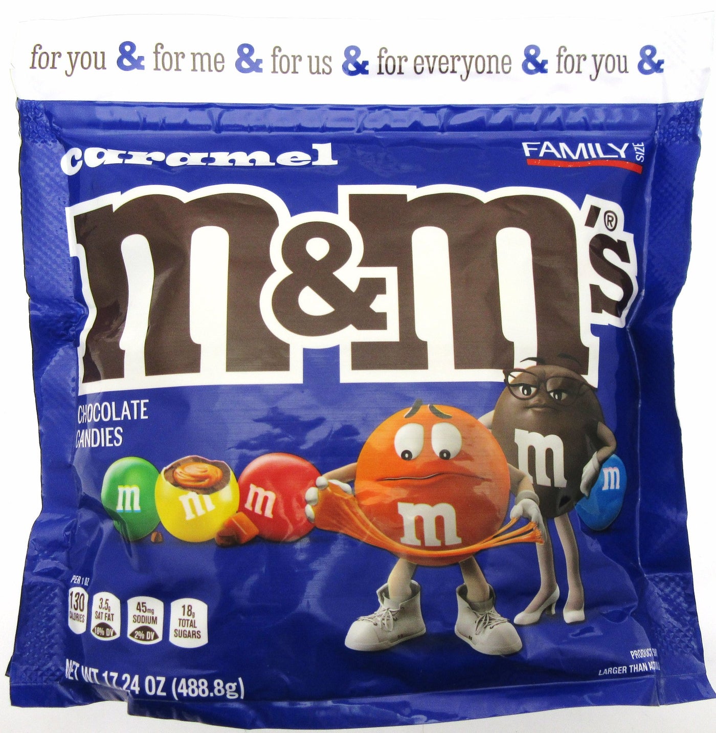 M&M's ~ Caramel ~ m and m ~ Candy ~ 17.24oz Party Size Bag