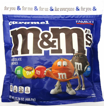 M&M's ~ Caramel ~ m and m ~ Candy ~ 17.24oz Family Size Bag