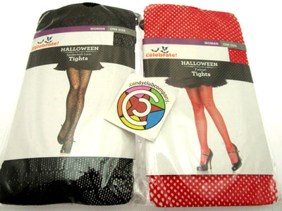 Halloween Tights Fishnet & Spider Web ~ One Size