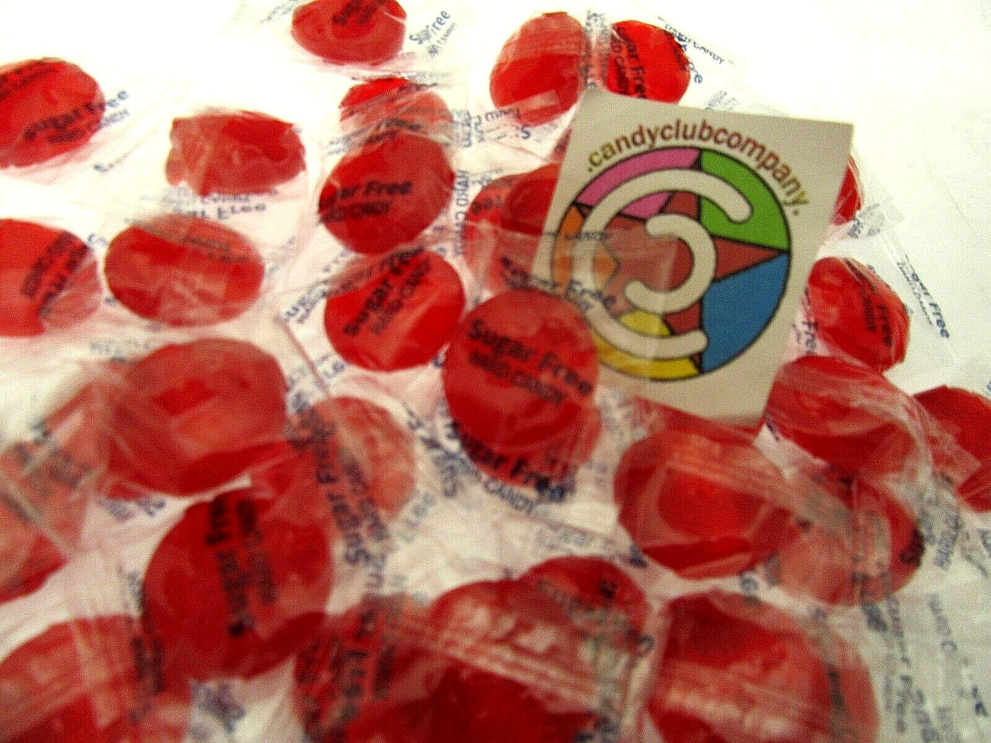 Coastal Bay Original Fat / SUGAR FREE 8oz Wild Cherry Fruit Flavor Hard Candy