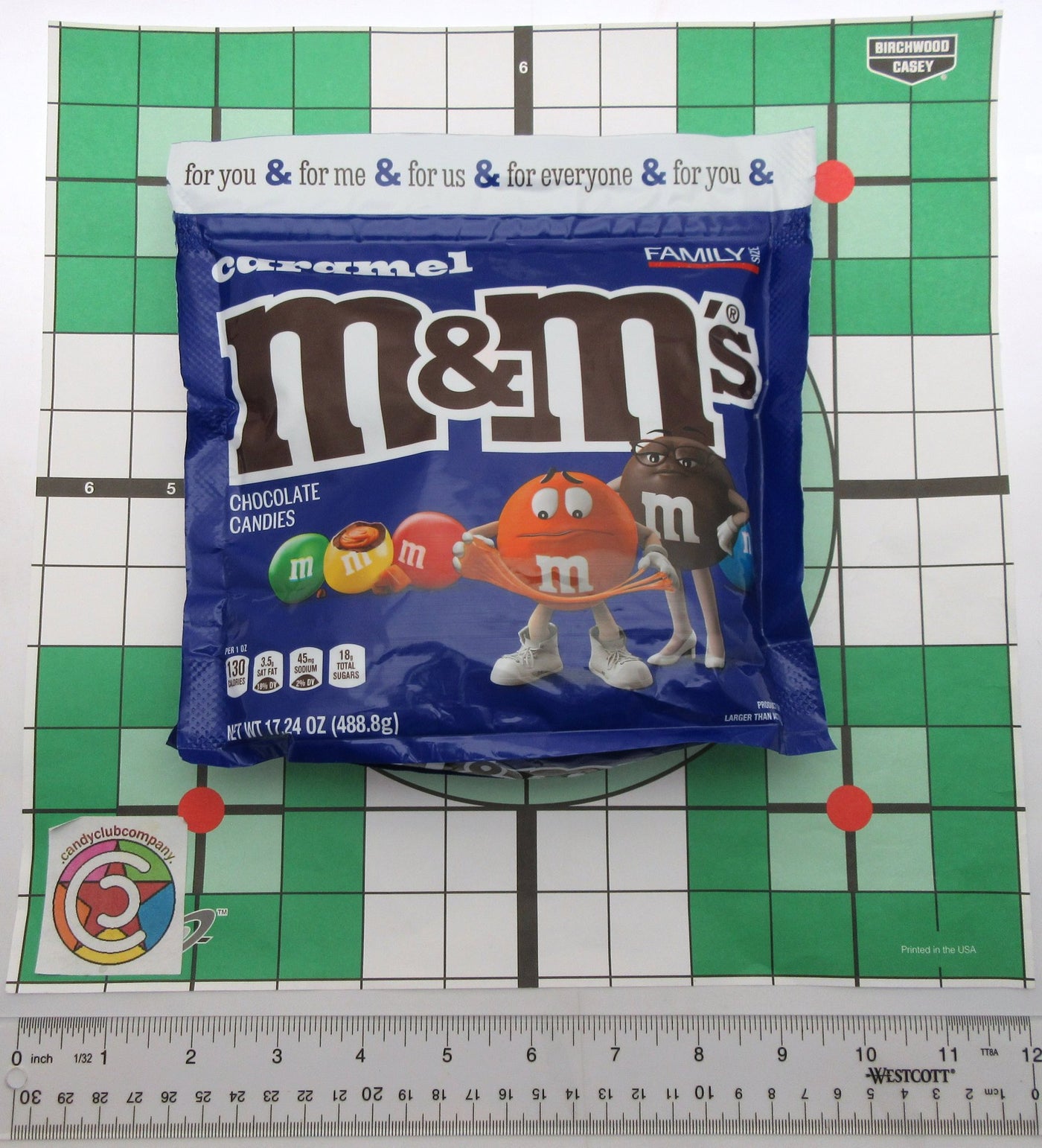 M&M's ~ Caramel ~ m and m ~ Candy ~ 17.24oz Party Size Bag