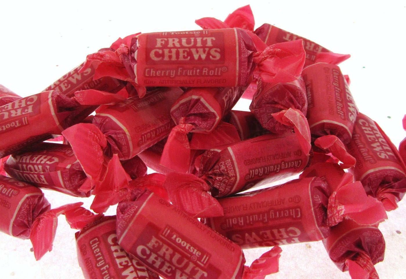 Tootsie Roll Cherry Fruit Chews Half Pound 8oz Candy