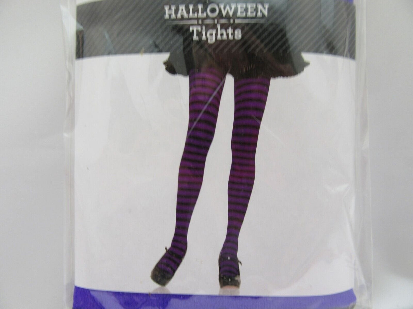 Halloween Tights Fishnet Purple Green & Spider Web ~ One Size