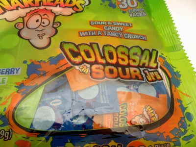 Warheads Colossal Sour Jrs 3.5oz Bag Lot of 2 candy