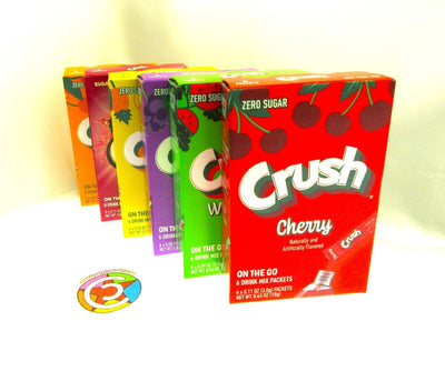 Six Flavor Crush ~ Packets ~ Sugar Free ~ Powdered Drink Mixes