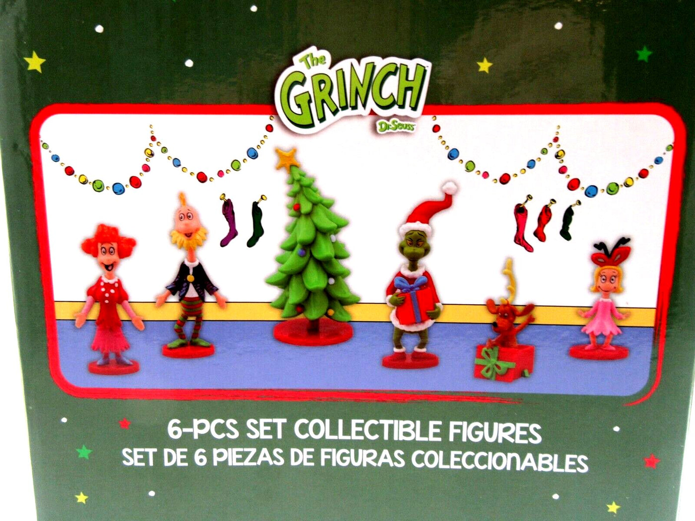 The Grinch 6 piece Christmas Collectable Figurines ~ Dr. Seuss