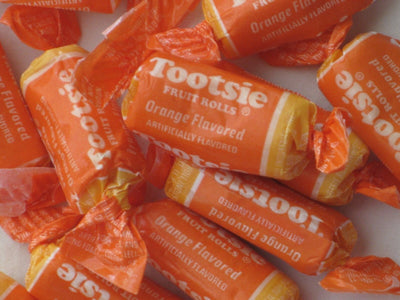 Tootsie Roll Orange Half Pound 8oz Fruit Chews Candy