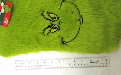 The Grinch ~ Fuzzy Stocking ~ Christmas Decor ~ Dr. Seuss