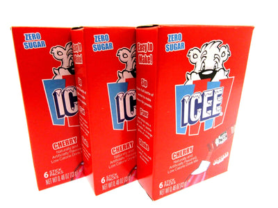 Icee Cherry Zero Sugar Free ~ Drink Mix ~ Lot of 3