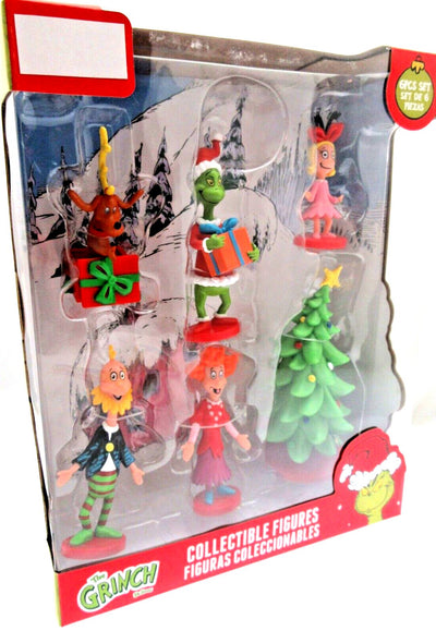 The Grinch 6 piece Christmas Collectable Figurines ~ Dr. Seuss