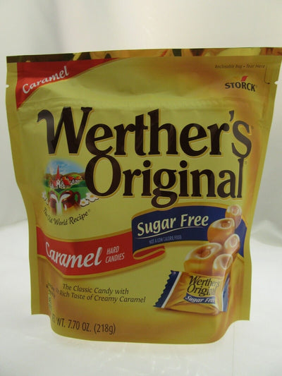 Werther's Sugar Free Original 7.70oz bag Hard Candy Candies Caramels Sweets