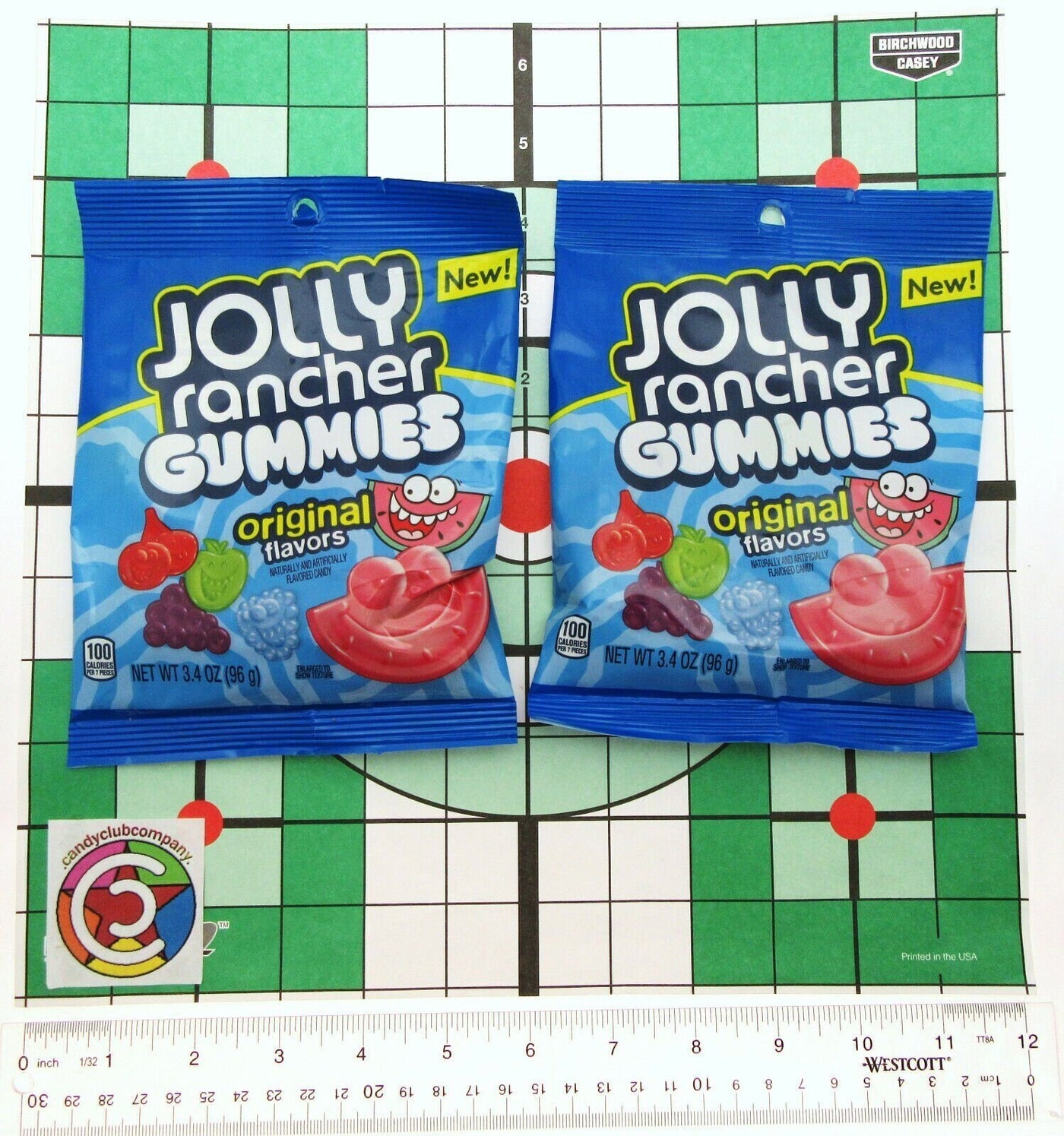 New! Jolly Rancher Gummies ORIGINAL ~ Soft Chewy Candy ~ 3.4oz Bag ~ Lot of 2