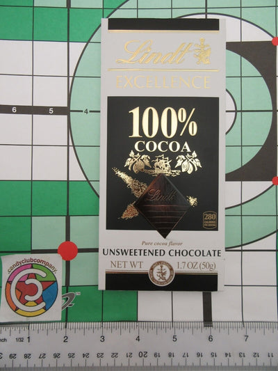 Lindt 100% Cocoa Unsweetened Chocolate 1.7 ounce ~ Lot of 3