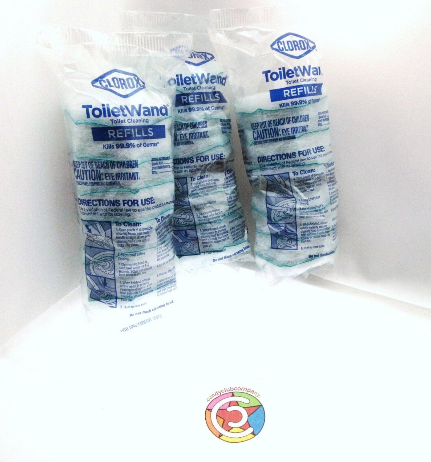 18 Clorox Toilet Disinfecting Refill Heads (3 - 6packs) ~ Rainforest Rush