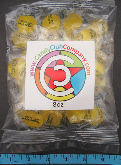 Coastal Bay Original Fat / SUGAR FREE 8oz Banana Fruit Flavor Hard Candy Candies