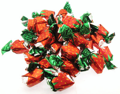 Coastal Bay Strawberry Strawbarry Filled Hard Candy Candies Sweets Half Pound