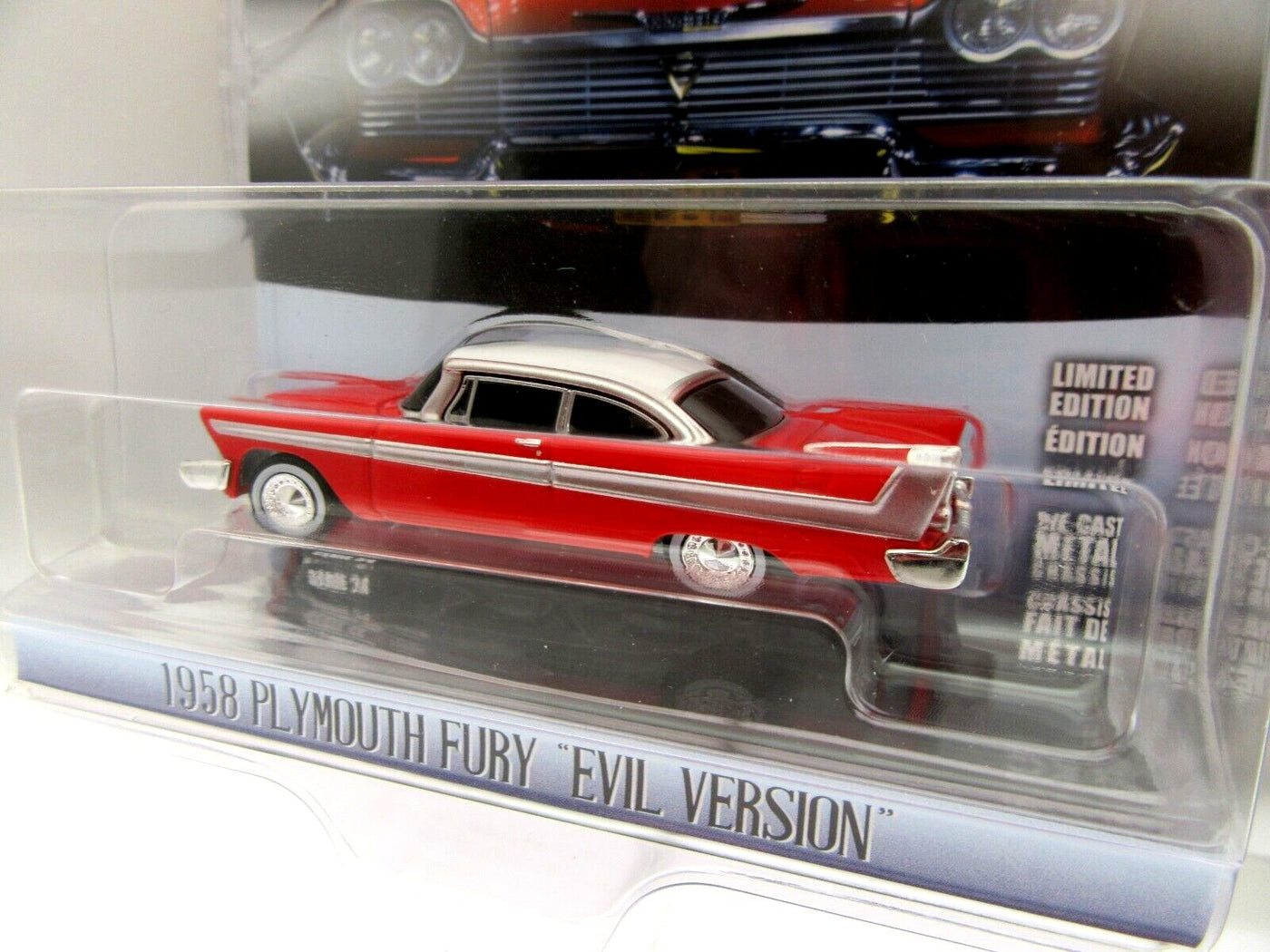 Christine 1958 Plymouth Fury Evil Version Die Cast (Damage Packaging, see pics)