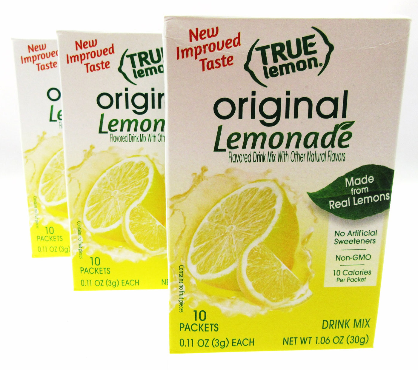 True Lemon ~ 10 pk ~ Original Lemonade ~  New Improved Taste ~ Lot of 3