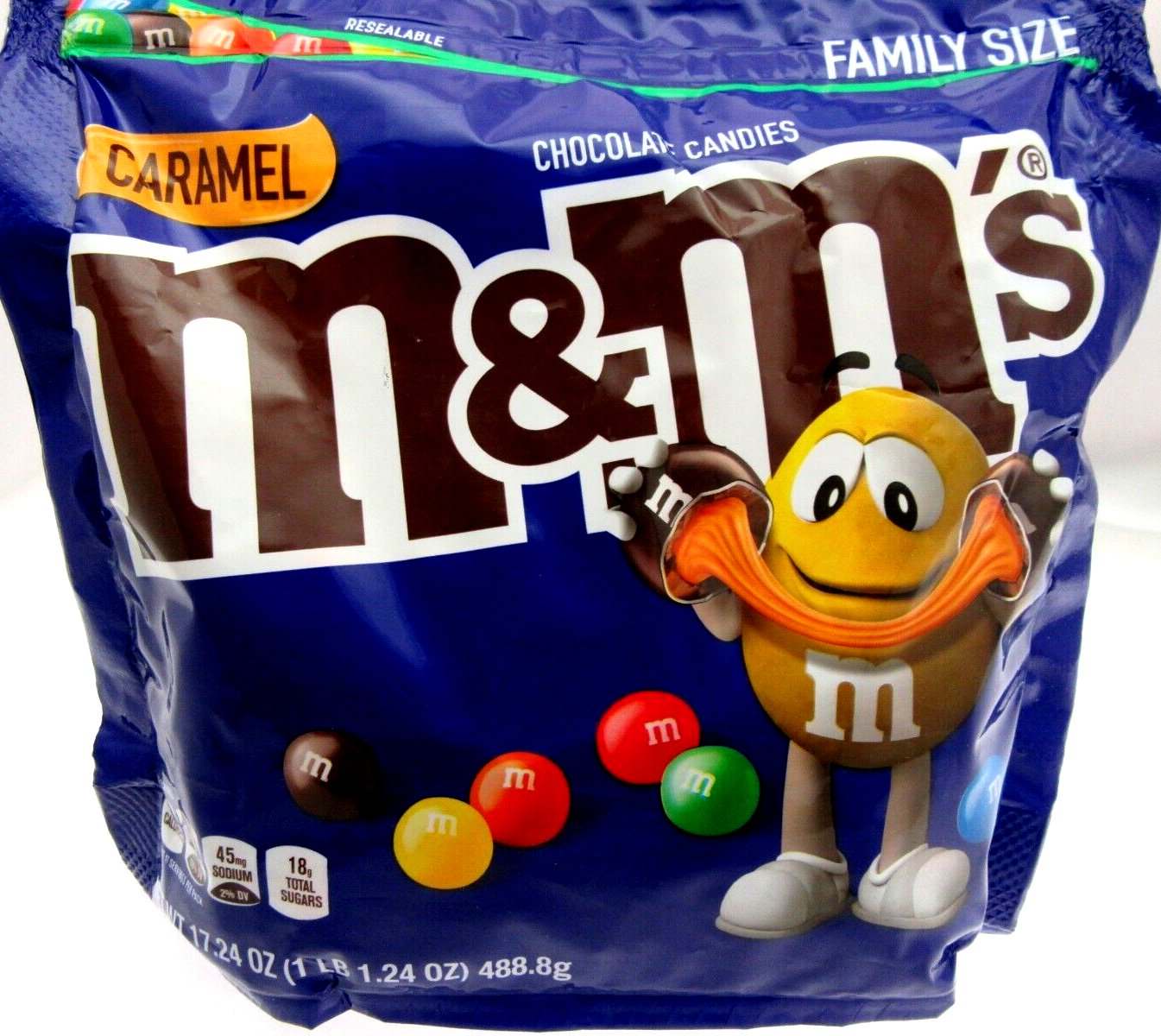 M&M's ~ Caramel ~ m and m ~ Candy ~ 17.24oz Party Size Bag