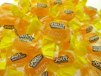 Jolly Rancher ZERO SUGAR FREE Mango ~ 8oz Candy Candies Half Pound ~ NEW