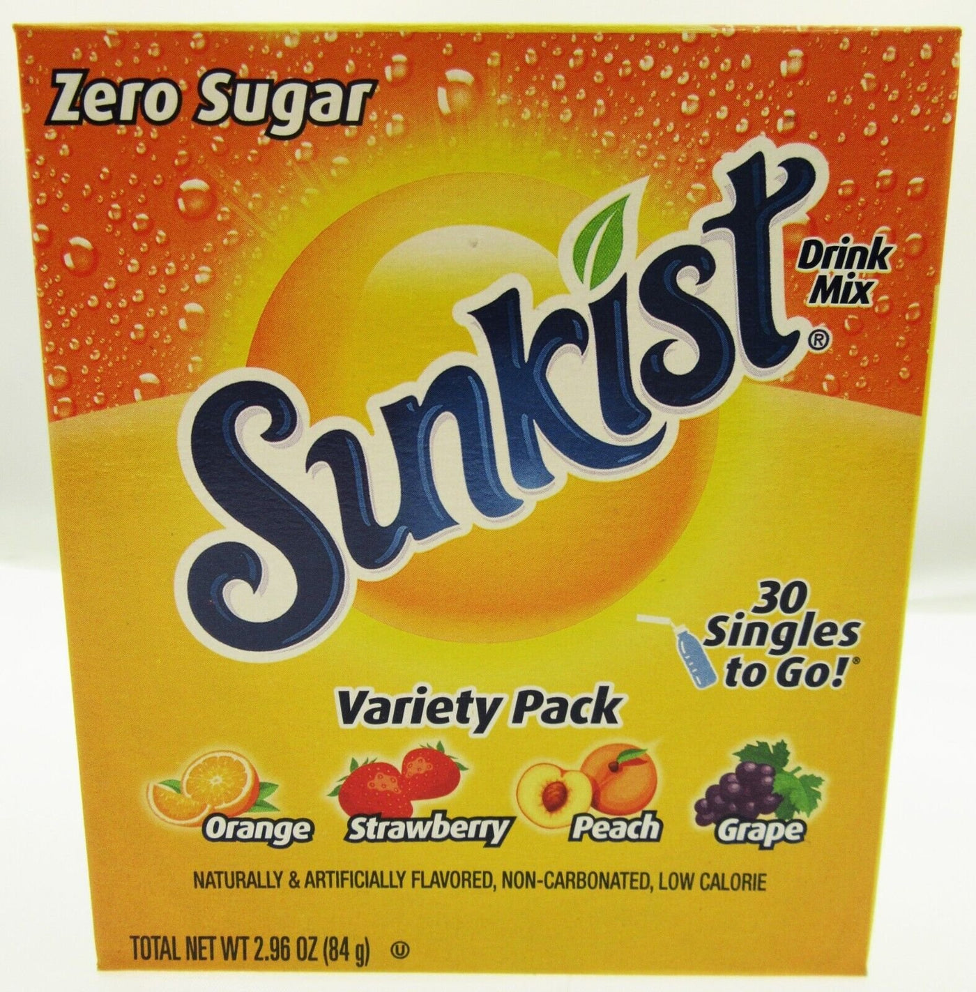 NEW! Sunkist ~ 30 Sticks ~ Zero Sugar Free ~ Drink Mix