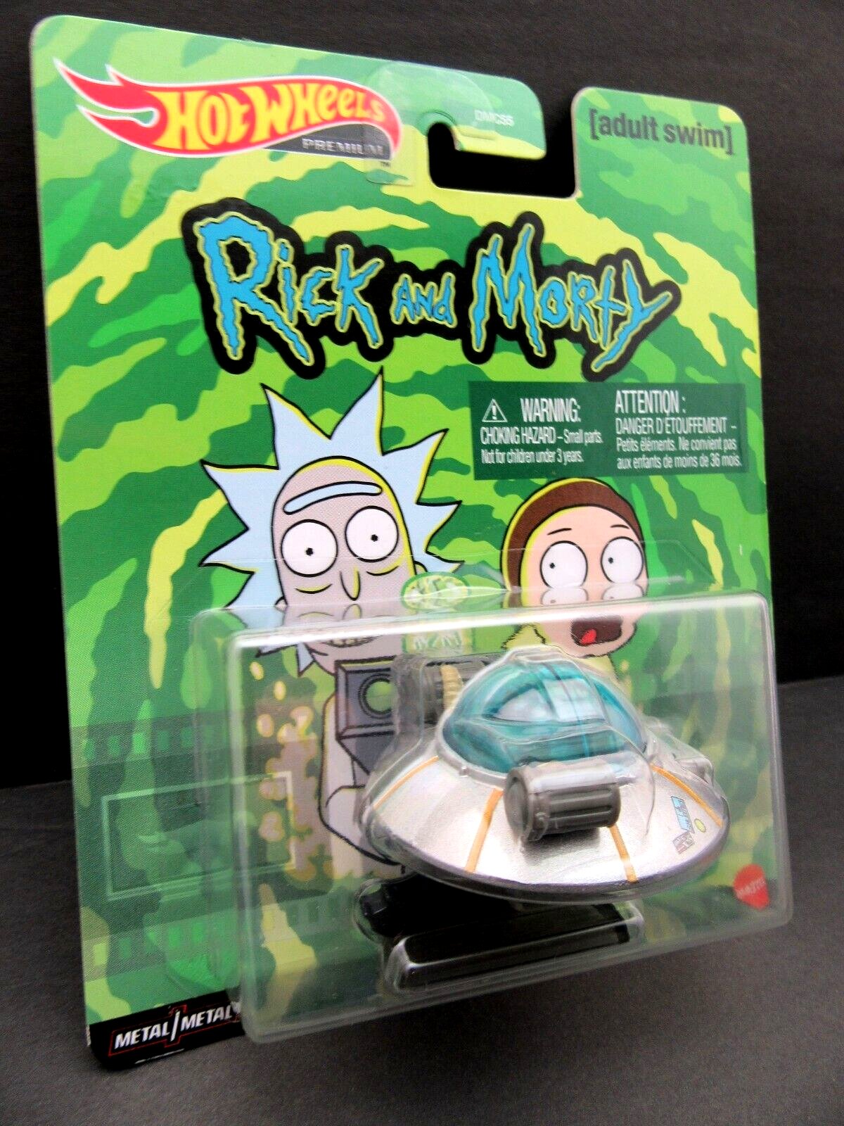 Rick and Morty Adult Swim ~ Rick's Ship ~ Hot Wheels Premium ~ Die Cast