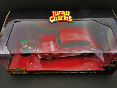 Lucky Charms 1959 Ford Anglia & Leprechaun  ~ Die Cast Car ~  1:24