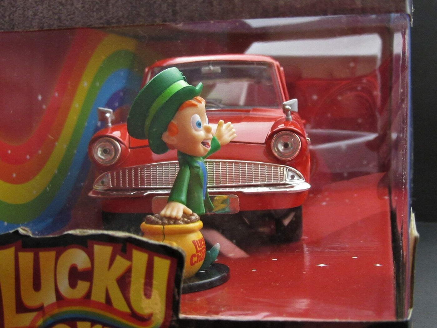 Lucky Charms 1959 Ford Anglia & Leprechaun  ~ Die Cast Car ~  1:24