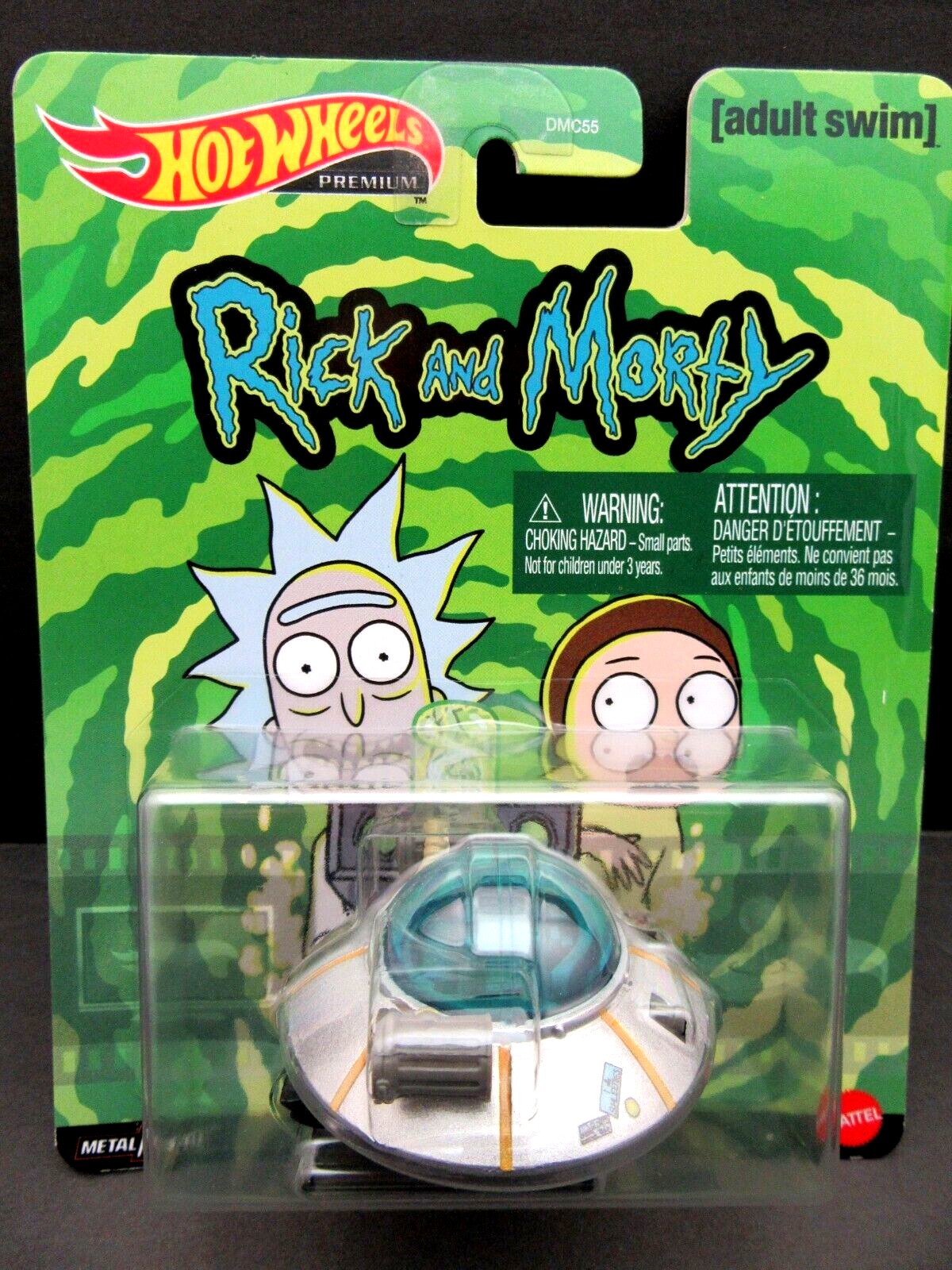 Rick and Morty Adult Swim ~ Rick's Ship ~ Hot Wheels Premium ~ Die Cast