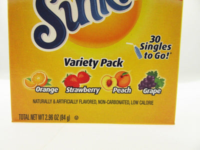 NEW! Sunkist ~ 30 Sticks ~ Zero Sugar Free ~ Drink Mix