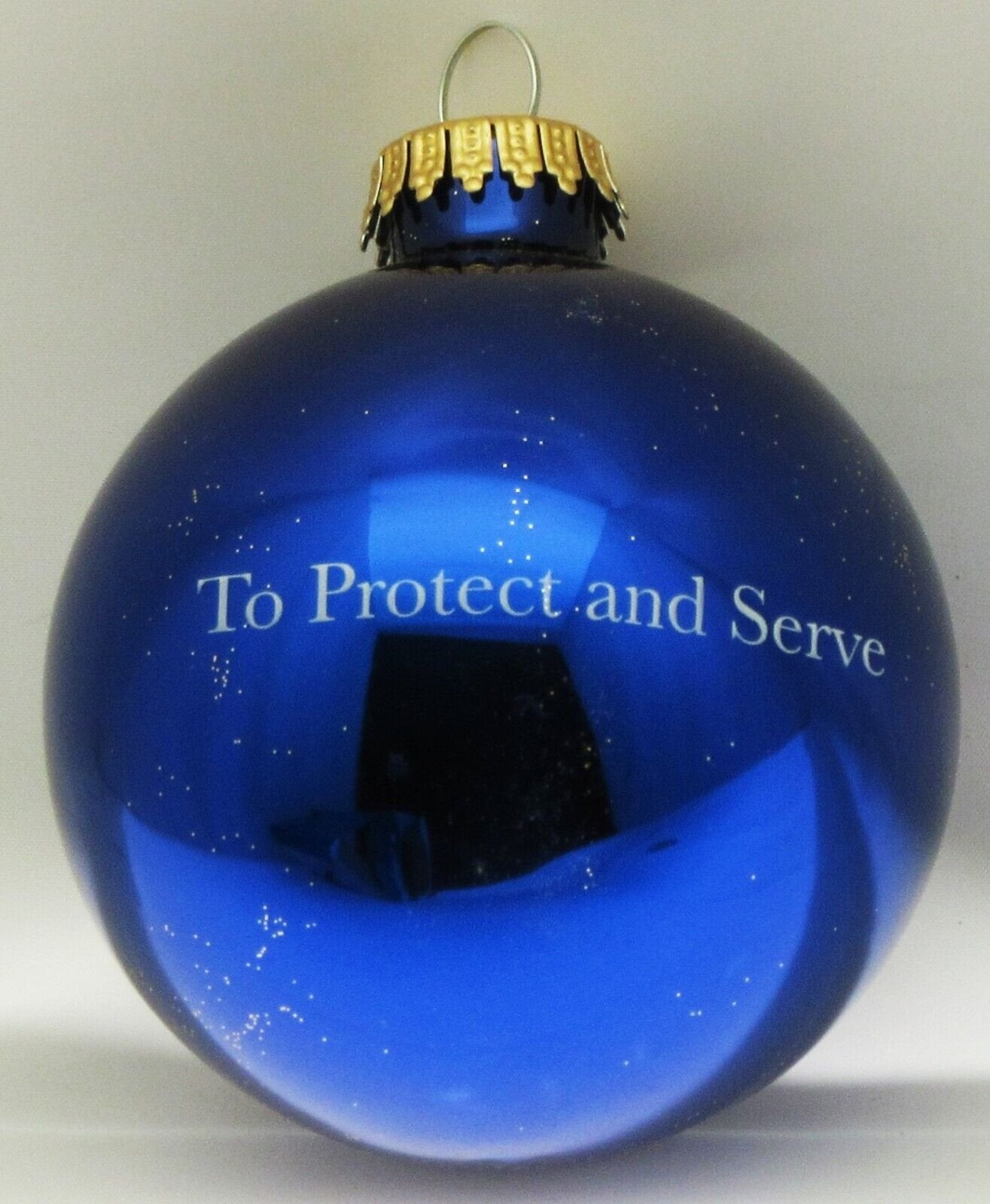 Police Department To Protect and Serve Christmas Tree Ornament ~ American Pride