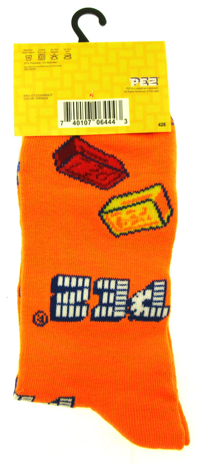 One Pair of PEZ Crew Socks for Men Shoe Sizes 6 - 12