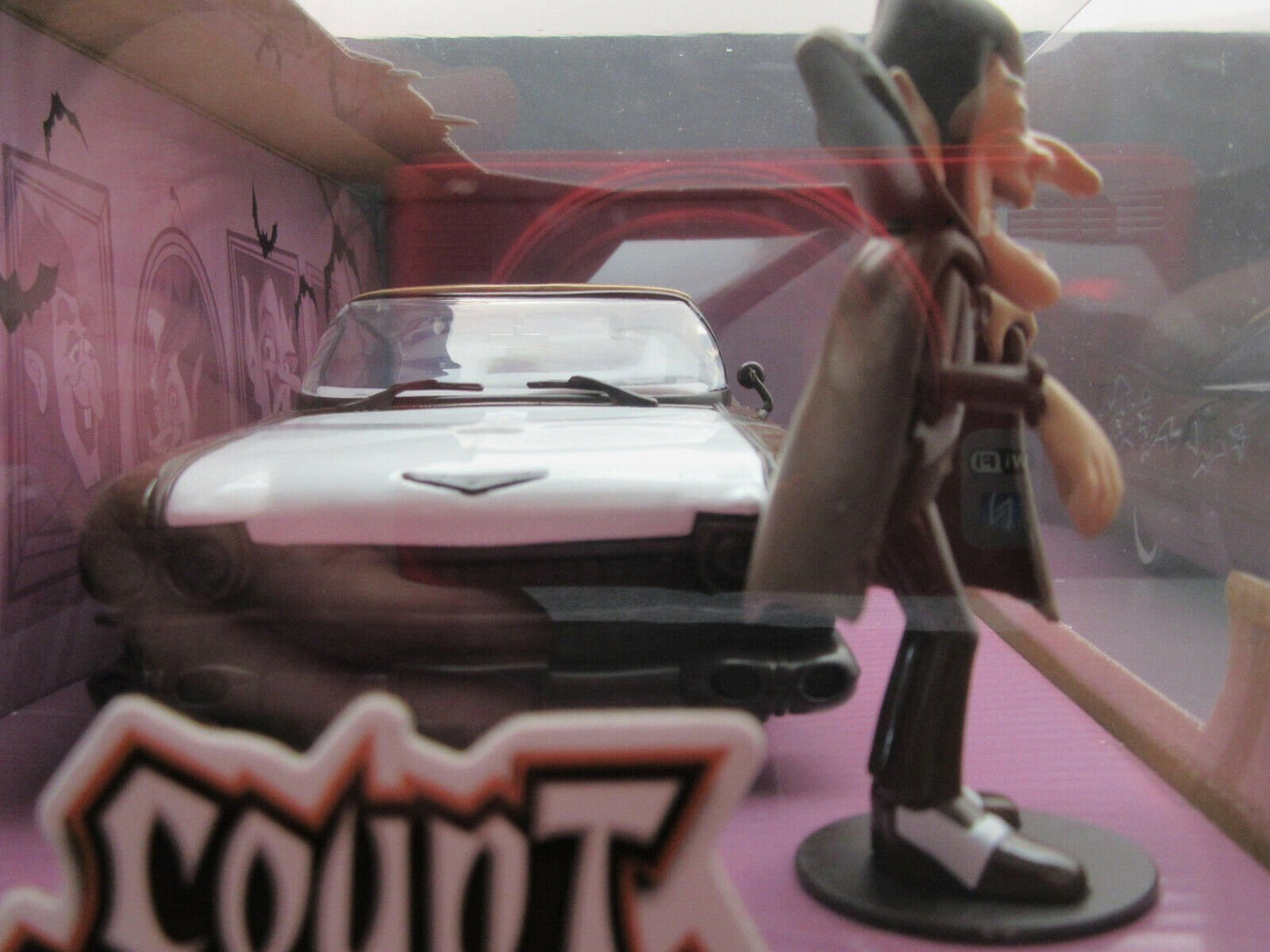 Count Chocula & 1959 Cadillac Coupe Deville~ Die Cast Car ~ 1:24