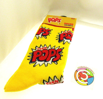 One Pair of Pops Crew Socks for Men Shoe Sizes 6 - 12