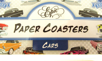 50's Themed Cars Paper Coasters 100 count