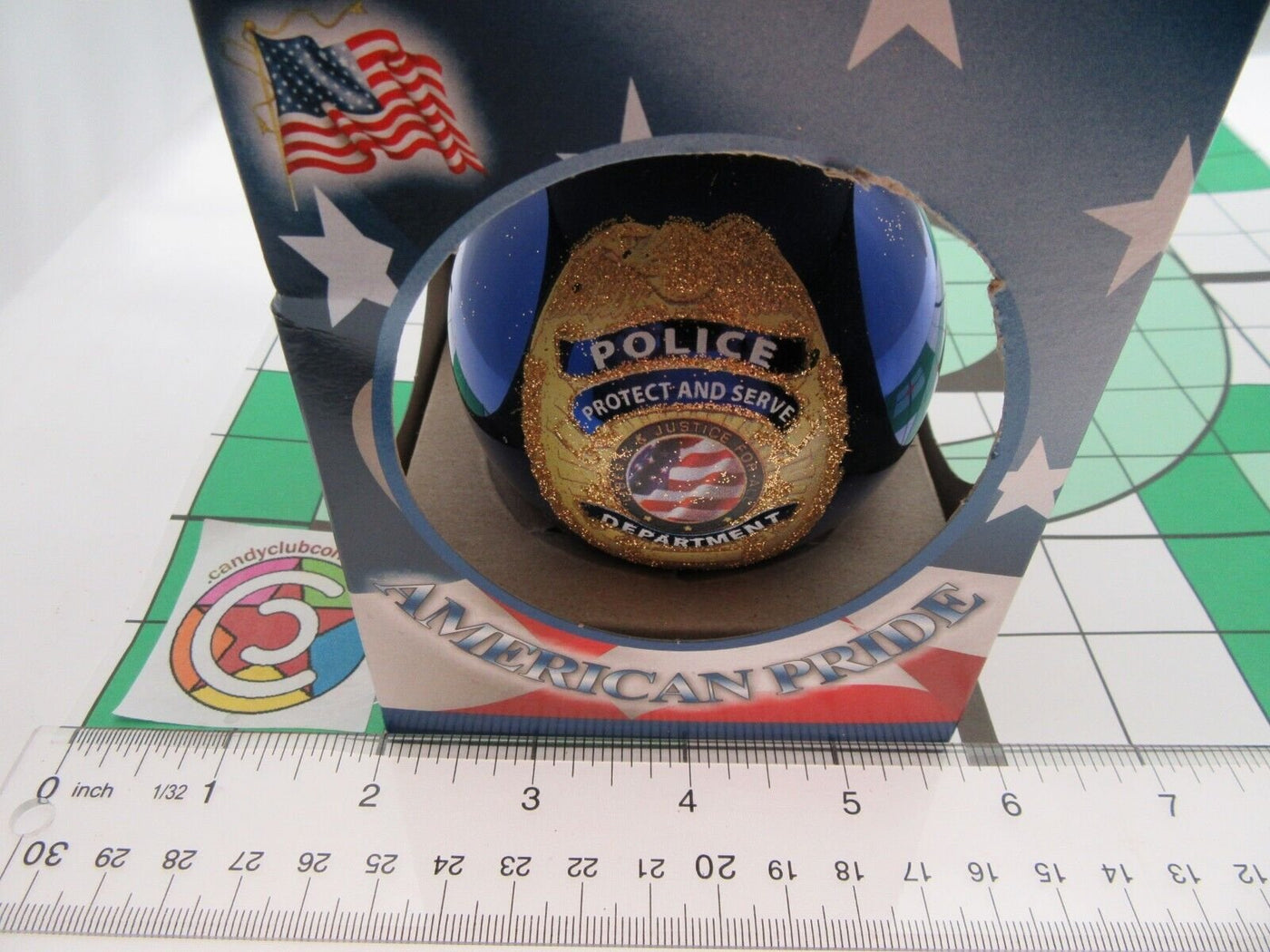 Police Department To Protect and Serve Christmas Tree Ornament ~ American Pride