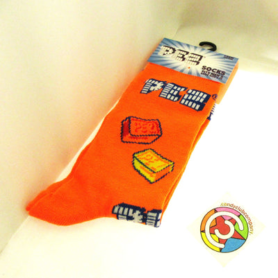 One Pair of PEZ Crew Socks for Men Shoe Sizes 6 - 12