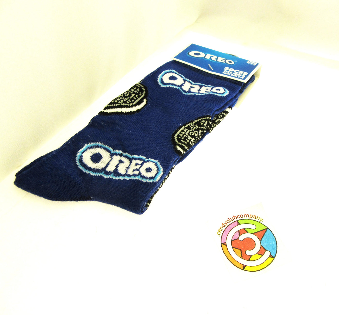 One Pair of OREO Crew Socks for Men Shoe Sizes 6 - 12