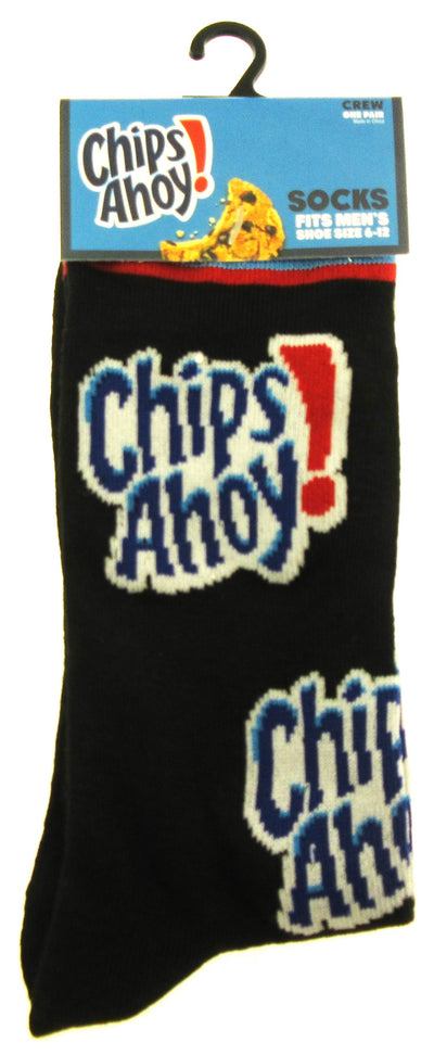 One Pair of Chips Ahoy Crew Socks for Men Shoe Sizes 6 - 12