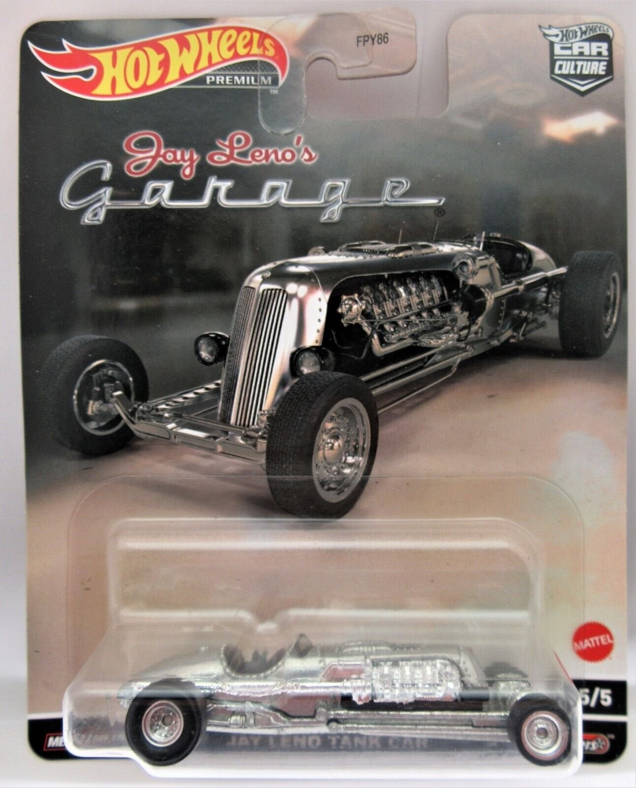 Jay Leno's Garage ~ TANK Car  ~ Hot Wheels Premium ~ Die Cast